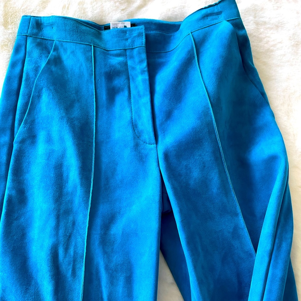 100% authentic A-K-R-I-R  suede trousers 100% lammvelours lamb suede size 2